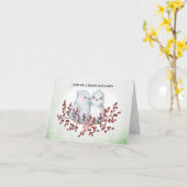 Bushel and a peck Funny Valentine Cute Lovebirds Kaart (Gele Bloem)