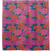 Bushel van Bright Cosmos Douchegordijn (Voorkant)