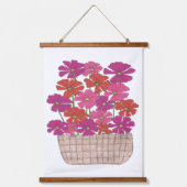 Bushel van Bright Cosmos Hangend Wandkleed (Voorkant)