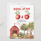 Bushel van Fun Sibling Verjaardag Red Gingham Part Kaart (Voorkant)