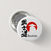 Bushido – De Weg van de Samurai - Knop Ronde Button 3,2 Cm (Voorkant /achterkant)