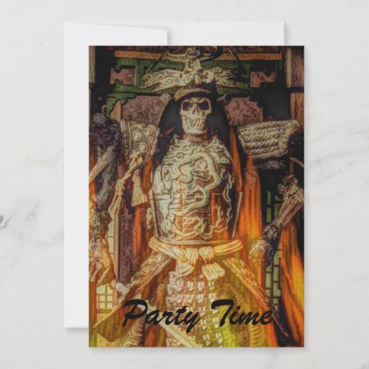 bushido Japanse samurai armor samurai schedel Kaart (Voorkant)