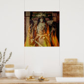 bushido Japanse samurai armor samurai schedel Poster (Keuken)