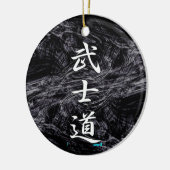 BUSHIDO KANJI wit Keramisch Ornament (Links)