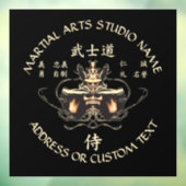 Bushido Martial Arts Karate Taekwondo Studio Raamsticker (Vel 3)