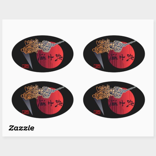 Bushido Ovale Sticker (Vel)