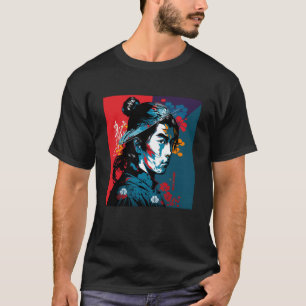Bushido Samurai Japanse Warrior Retro Swo T-shirt