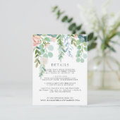 Bushing Summer Floral Weduwest Details Informatiekaartje (Staand voorkant)