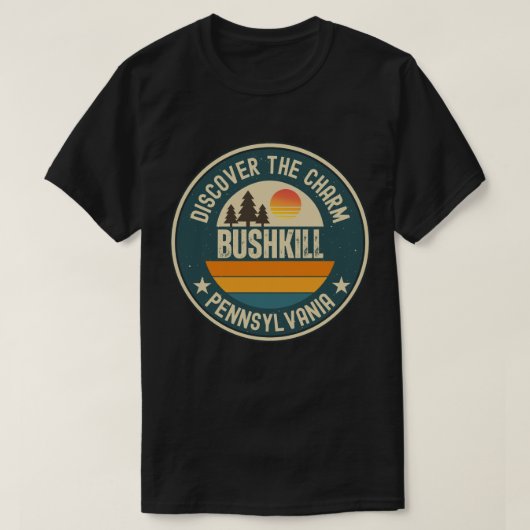 Bushkill, Pennsylvania T-shirt (Design voorkant)