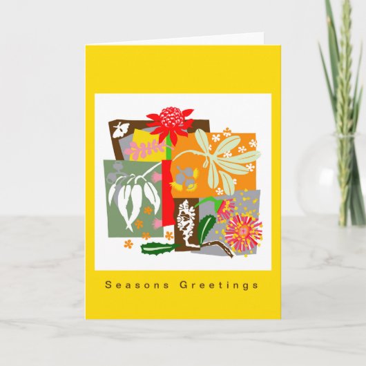 BUSHLAND FLORA - Bush fleurs carte de Noël austral (Devant)