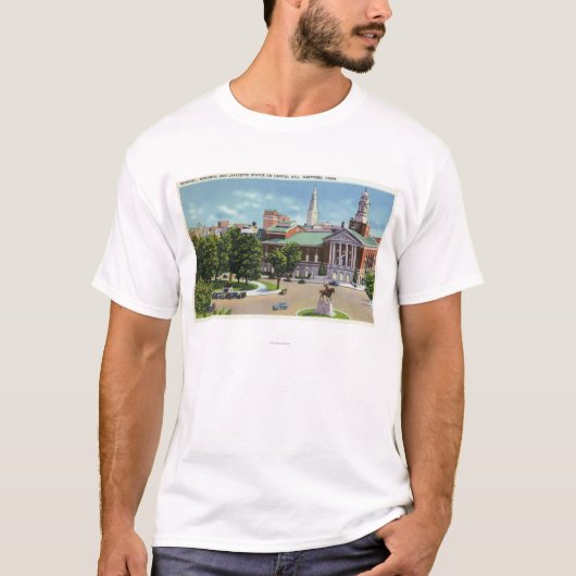 Bushnell Memorial, Lafayette Statue T-shirt (Voorkant)