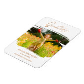 Bushslag Whimsical Calligraphy Afstuderen Pre K Magneet (Linkerzijde)