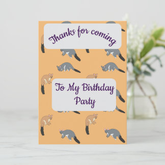 Bushy Tail Possums Thank you Card Kaart