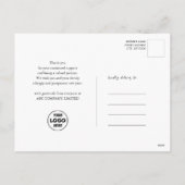 Business 2025 Kalender Modern Blauw Script Eenvoud Feestdagenkaart (Achterkant)