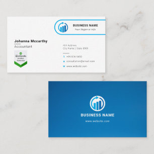 Business Accountant Logo   Minimale moderne zakenr Visitekaartje