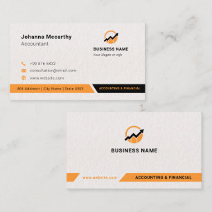 Business Accountant Logo Minimalistisch modern Visitekaartje