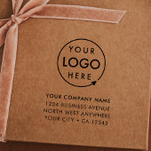 Business Address Rubber Stamp | Logo Branded Rubberstempel