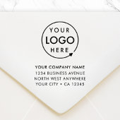 Business Address Rubber Stamp | Logo Branded Rubberstempel