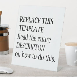 Business Adverteren Event Modern Pedestal Sign Reclamebord Met Voetstuk