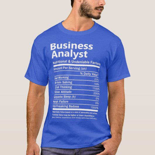 Business Analyst Business Analyst Tand Gift T-shirt (Voorkant)