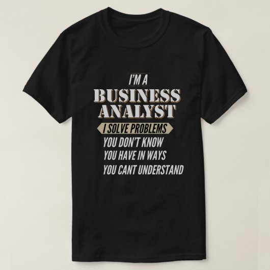 Business Analyst T-shirt (Design voorkant)
