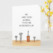 Business Apology Kaart (Gele Bloem)