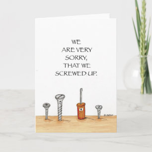 Business Apology-kaart Kaart