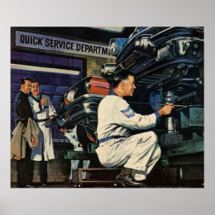  Business Auto Mechanic, Auto Repair Service Poster