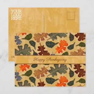 Business Autumn Oak Tree laat een fijne deken over Briefkaart