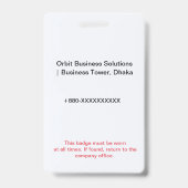 Business Badge | ID Badge – QR Logo (Dos)