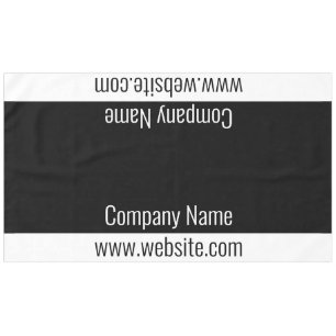Business Black and White Text Sjabloon Tafelkleed