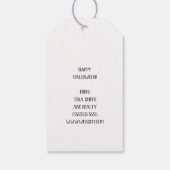 Business Black Cat Happy Halloween Pop beroemd gem Cadeaulabel (Achterkant)