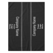 Business Black en White Text Uw Logo hier Tafelkleed (Voorkant)
