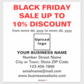 Business Black Friday Sale op witte vinyl Sticker (Vel)