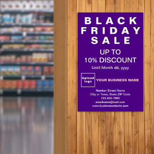 Business Black Friday Sale Purple Poster