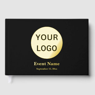 Business Black Gold Foil Logo Nom et date de l'évé