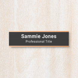 Business Black Naam Bord Kantoor Deur Verwisselbaa Deurbordje