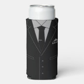 Business Black Suit Boss Koelbox Jouw naam (Seltzer Voorkant)