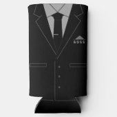 Business Black Suit Boss Koelbox Jouw naam (Achterkant)