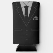 Business Black Suit Boss Koelbox Jouw naam (Voorkant)