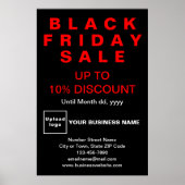 Business Black Vendredi Vente Black Poster (Devant)