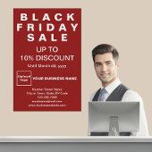 Business Black Vendredi Vente Red Poster