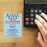 Business Black Vendredi Vente sur flyer bleu clair<br><div class="desc">Circulaire personnalisable avec Black Friday Sale, votre nom d'entreprise et d'autres informations de votre entreprise, un matériel marketing que vous pouvez utiliser pour attirer plus de clients. Customisez-le et distribuez-le afin d'attirer plus de clients pour acheter vos produits ou clients pour aimer vos services. Les couleurs design sont des textes...</div>