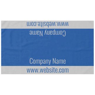 Business Blue and Grey Text Sjabloon Tafelkleed