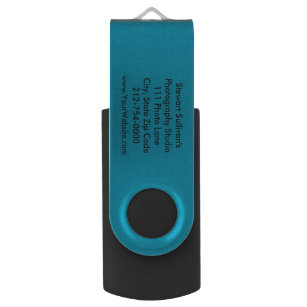 Business Blue Black Contact USB Swivel USB 3.0 Stick