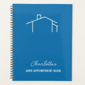 Business Blue House Logo Planificateur du carnet d (Devant)