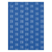 Business Blue Your Logo here Pattern-Sjabloon Tafelkleed (Voorkant)