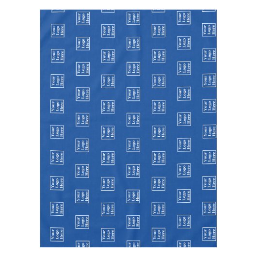 Business Blue Your Logo here Pattern-Sjabloon Tafelkleed (Voorkant)