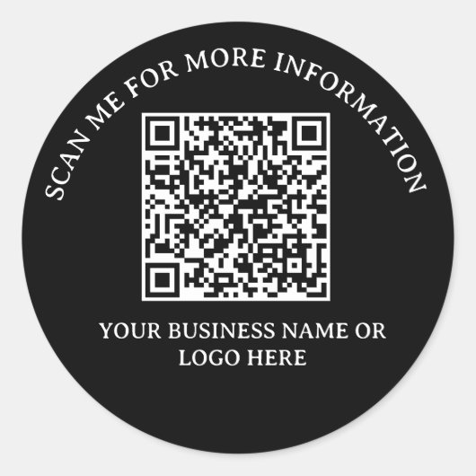 Business Boost: QR Code Sticker (Voorkant)