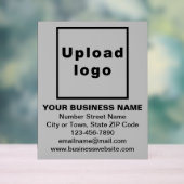 Business Brand on Gray Acrylic Sign (Neutre)